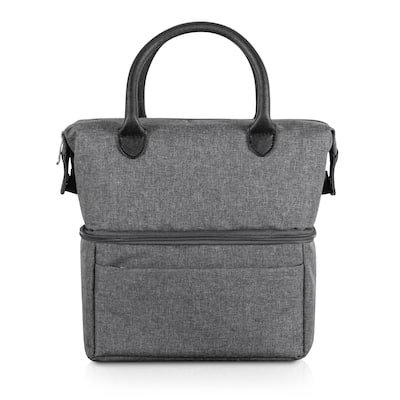 Oniva Urban Lunch Bag Cooler, (Gray with Black Accents) - Silver
