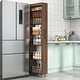preview thumbnail 4 of 27, Roomfitters 7 Tier Pull Out Pantry Cabinet Slim Side Storage Tower Mobile Kitchen Cart Rolling Gap Organizer