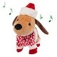 preview thumbnail 2 of 2, Tadpoles Animated Christmas Plush Dog, Toy Dogs That Walk and Bark - Multi