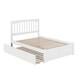 Mission Full Platform Bed with Footboard and Full Trundle Bed - Bed ...