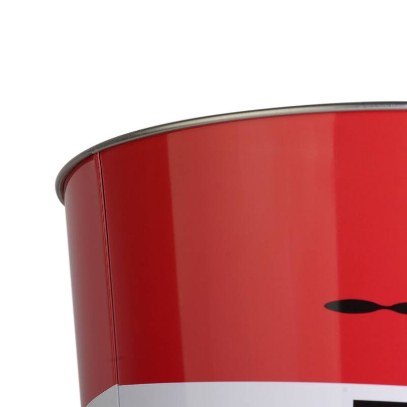 American Art Decor Decorative Metal Trash Can Garbage Bin Waste Basket