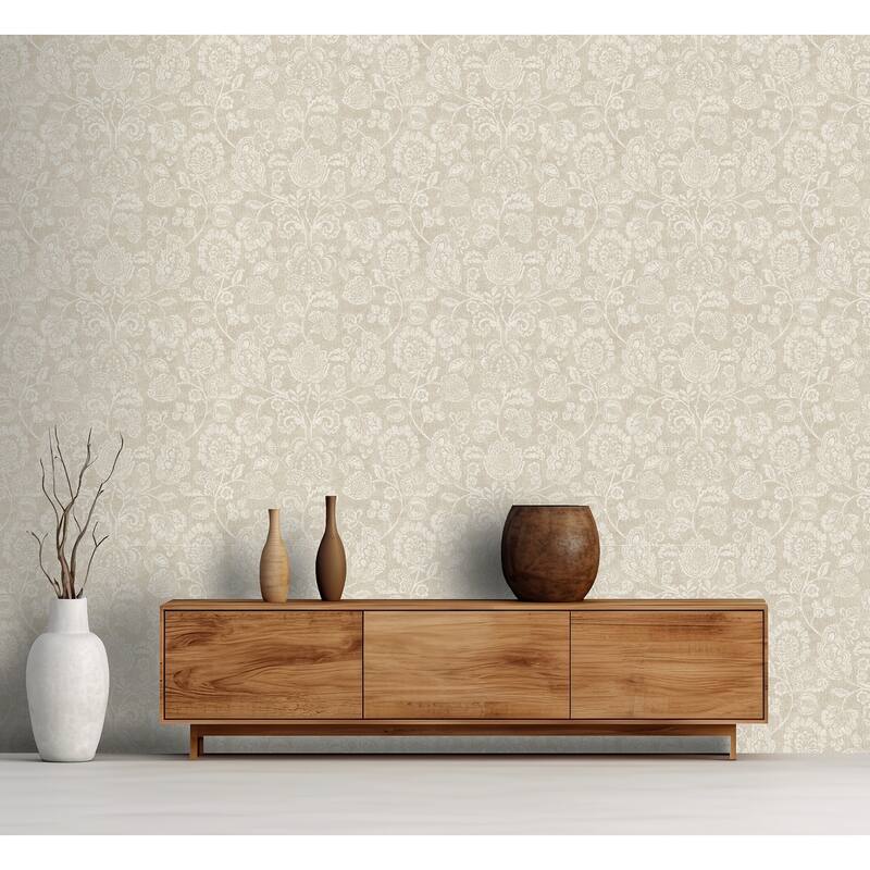 Arthouse Verity Neutral Jacobean Trail Wallpaper