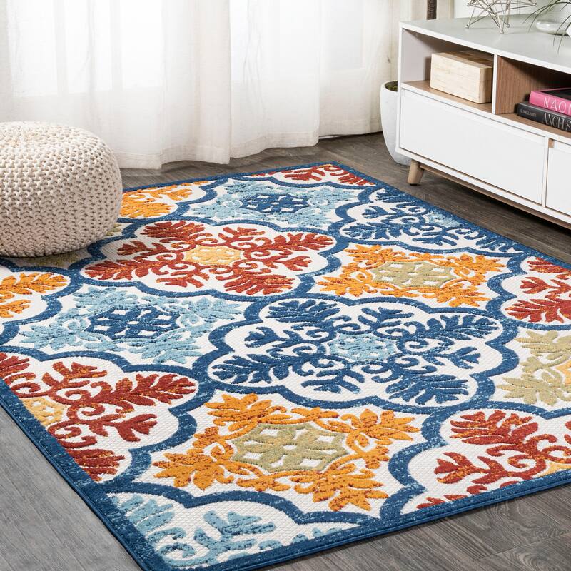 JONATHAN Y Circus Trellis High-Low Indoor/Outdoor Area Rug