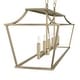 preview thumbnail 7 of 17, Hunter Laurel Ridge 6-Light Linear Chandelier - Kitchen Island, Dining Room - Modern Farmhouse, Candle, Industrial, Transitional