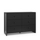 preview thumbnail 2 of 26, Storkcraft Calabasas 6 Drawer Dresser - GREENGUARD Gold Certified, 6 Drawer Dresser with Interlocking Drawer System Black