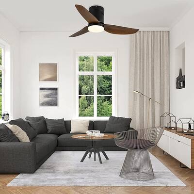 40-inch Ceiling Fan with LED Light and Remote Control, 6-Speed Modes, 2 Rotating Modes , Timer