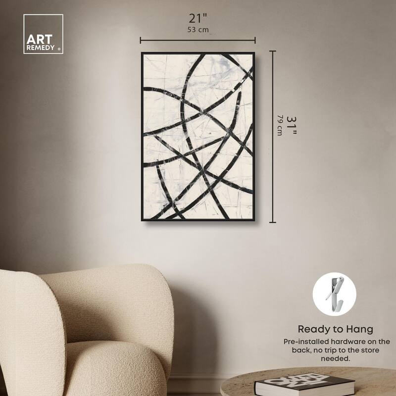 Intersecting Lines I Canvas by Art Remedy