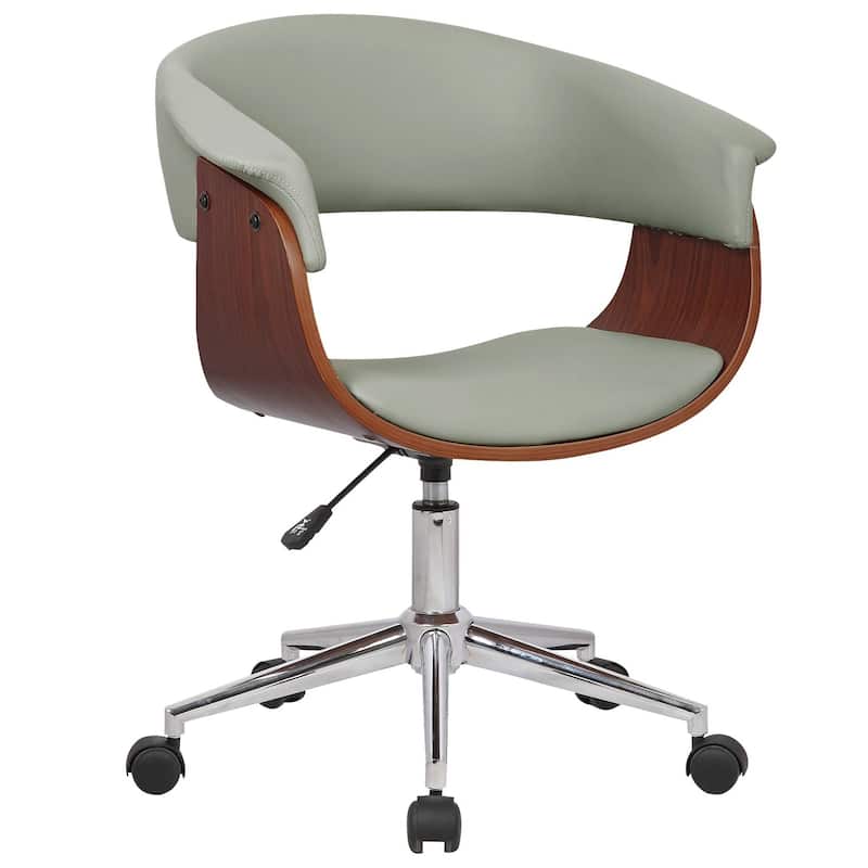 Carson Carrington Heby Faux Leather Mid-Century Office Chair