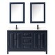 preview thumbnail 30 of 71, Daria 60 Inch Double Vanity, Cultured Marble Top, Medicine Cabinets
