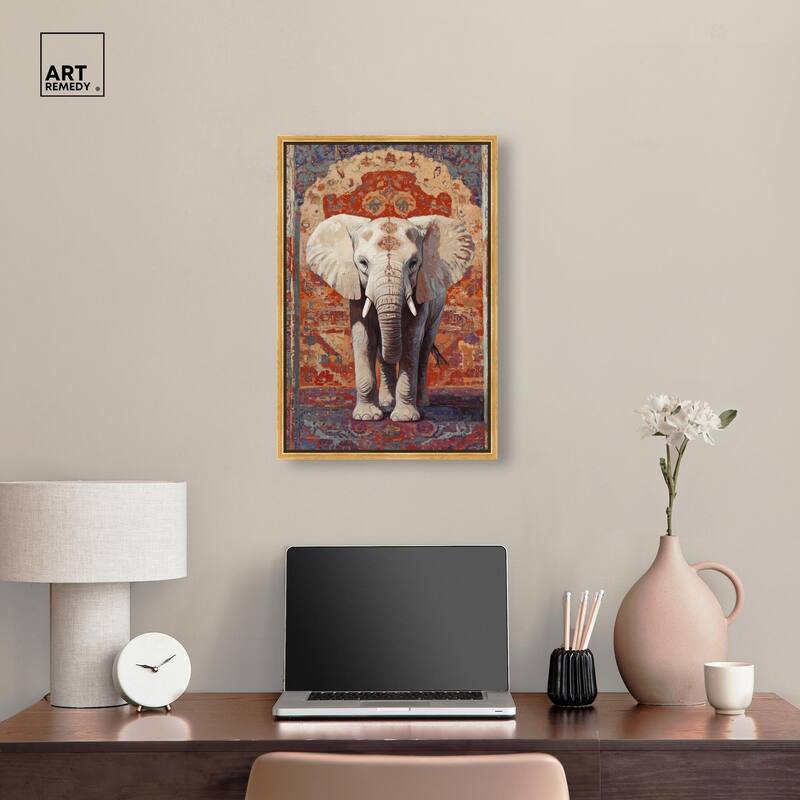 Elephant Archway Canvas by Art Remedy
