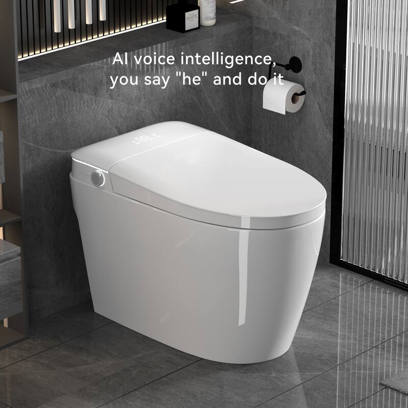 Smart Toilet with Auto-Open Lid