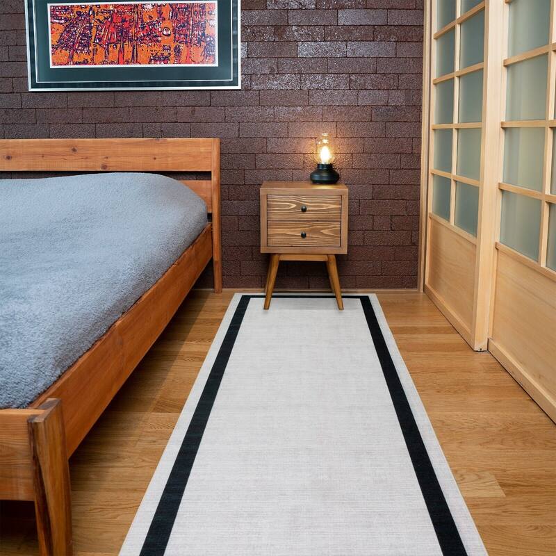 Machine Washable-Eco-Friendly Area Rug With Non-Slip Backing Everest Design