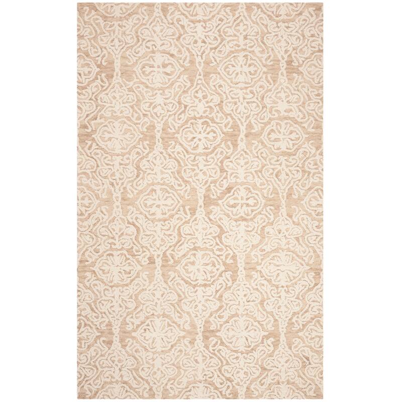 SAFAVIEH Handmade Blossom Mahalia Modern Floral Wool Rug