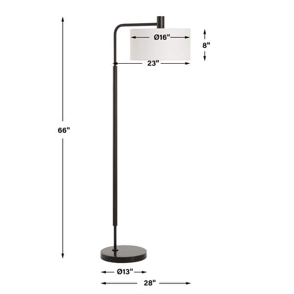 Uttermost Richie Black Floor Lamp