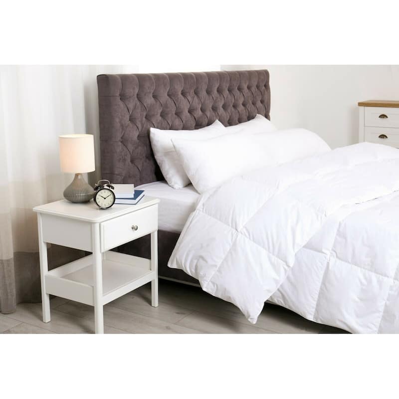 Premium Soft Oversized White All Season Down Alternative Comforter - Full - Queen