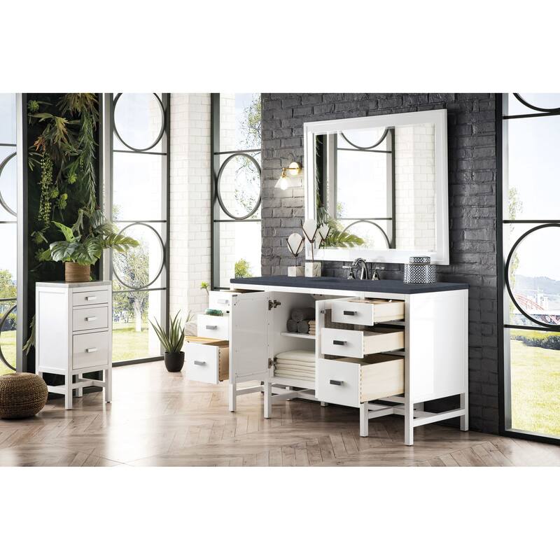 James Martin Vanities Addison 60" Single Basin Hardwood Vanity Set