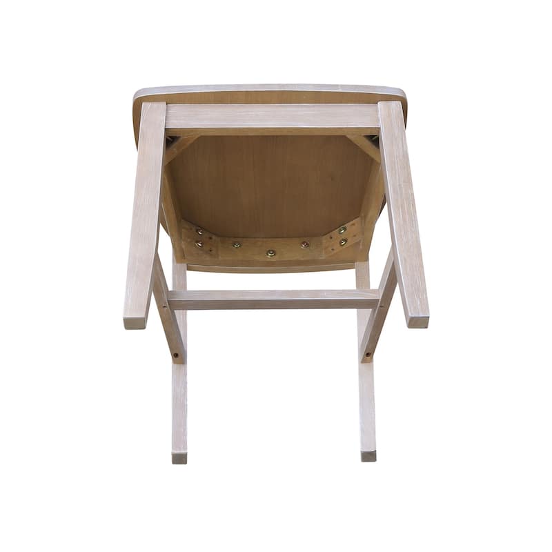 Copper Grove Quince Solid Wood Schoolhouse Chairs, Set of 2