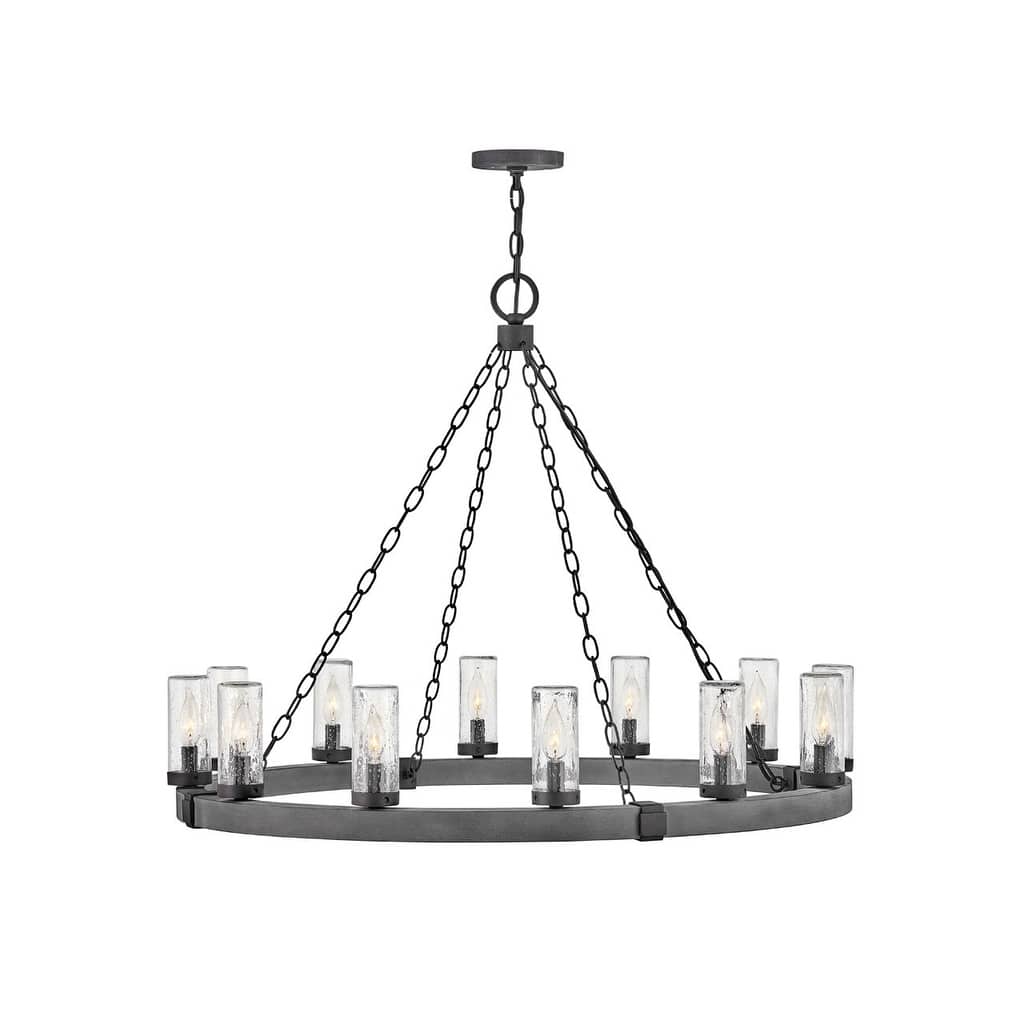Hinkley Lighting Sawyer 12 Light 38" Wide Open Air Outdoor Chandelier