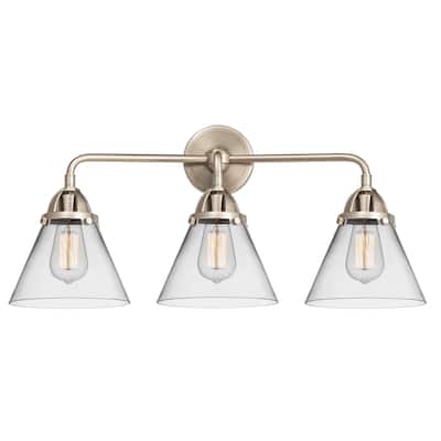 Innovations Lighting 288-3W-10-26 Cone Vanity Cone 3 Light 26" Wide