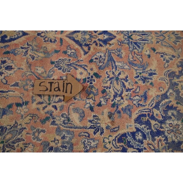 絨毯　mashad carpet Mashad Vintage Persian Area Rug Hand-Knotted Wool Carpet - 6