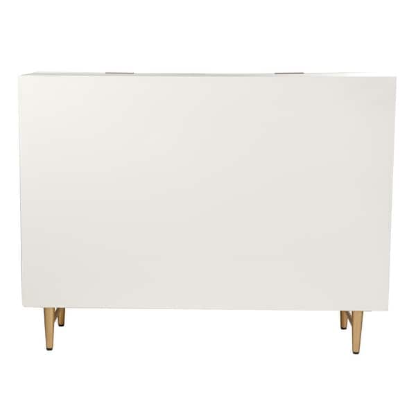 beige dresser with gold handles Collins 56