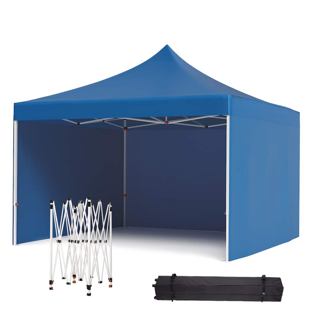10x10 ft Pop-Up Canopy with 1-Minute Setup, UV Protection, Waterproof, and Adjustable Heights