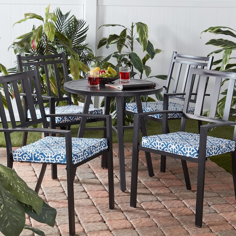 Greendale Home Fashions 18-Inch Square Outdoor Chair Pad (4-Pack)