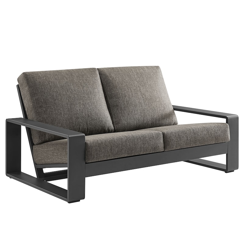 Lirienne Outdoor Patio Aluminum Loveseat