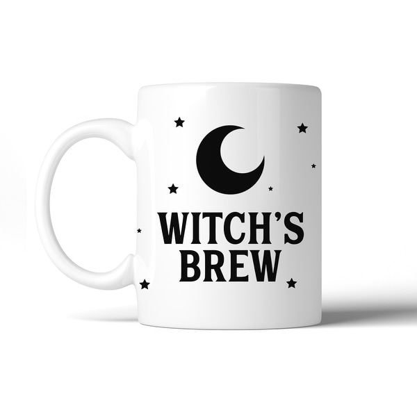 Witch's Brew Pattern Gift Coffee Mug 11 oz Funny Ceramic Mug White