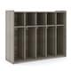 preview thumbnail 2 of 4, Tot Mate 5 Section Laminate Floor Locker - 46" x 15" x 37 1/2" Assembled - Shadow Elm Gray