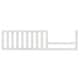 preview thumbnail 1 of 26, Evolur Convertible Crib Toddler Guard Rail Weathered White