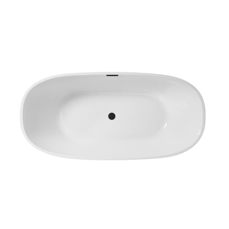 Adler Soaking Bathtub in Glossy White