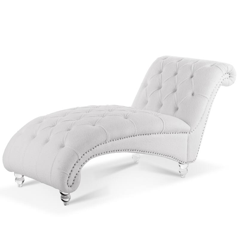 Tufted Armless Chaise Lounge - 62.80 x 27.17 x 32.87
