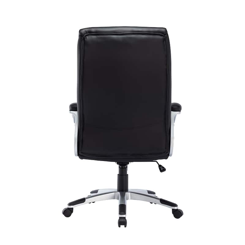 Porthos Home Neils Executive Office Chair, PU Leather, Roller Wheels