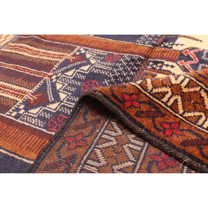 ECARPETGALLERY Hand-knotted Teimani Cream Wool Rug - 3'0 x 4'11