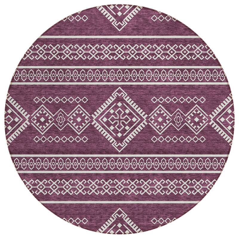 Machine Washable Indoor/ Outdoor Chantille Moroccan Boho Rug