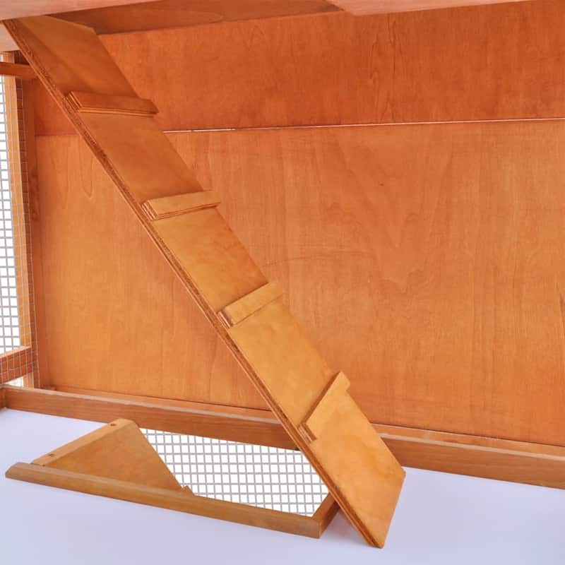 vidaXL Outdoor Rabbit Hutch Small Animal House Pet Cage 3 Layers Wood - 31.5"x28"x63"