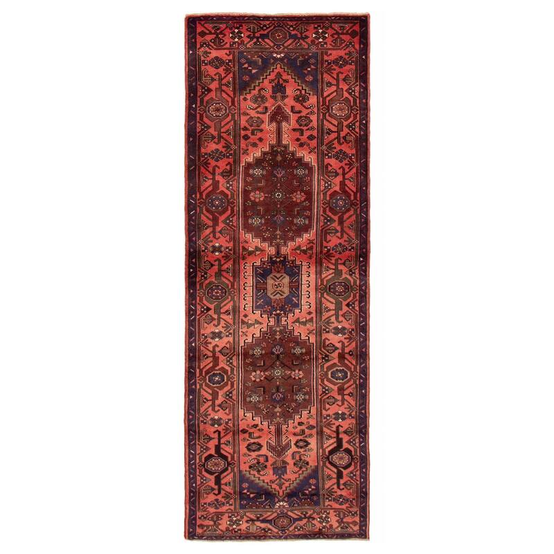 ECARPETGALLERY Hand-knotted Andelz Copper Wool Rug - 3'5 x 9'10 - Dark Copper - 3'5 x 9'10