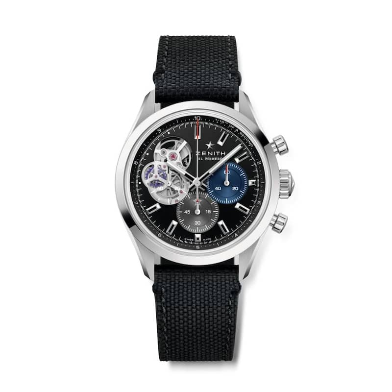 Zenith Chronomaster Open Chronograph Automatic Men's Watch - Stainless Case, Black Dial