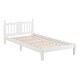 preview thumbnail 21 of 19, Twin Bed with Column-Decoration Headboard, with Bed Slats