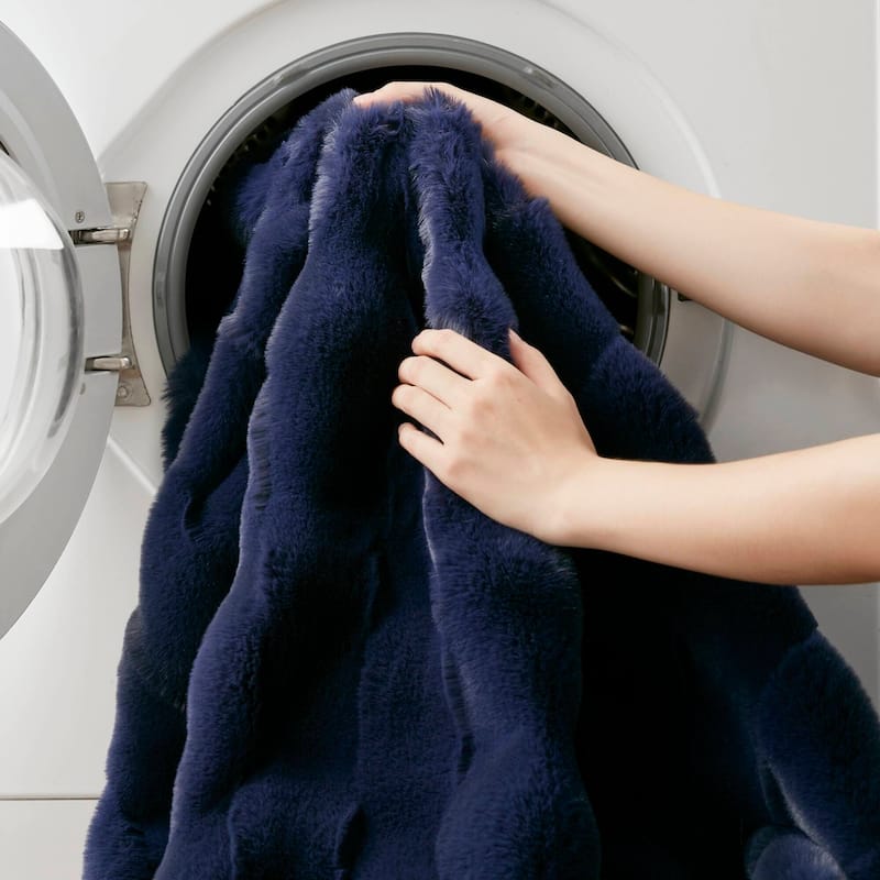Madison Park Camille Faux Fur Throw