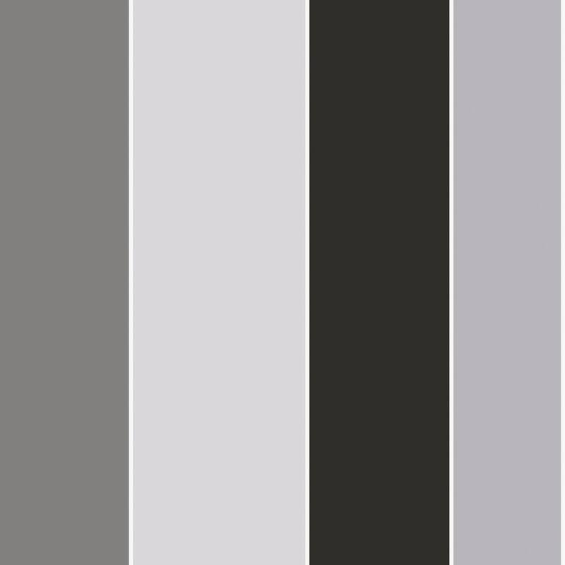 Galerie Wallcoverings Smart Stripes 3 Wide Stripe Vinyl on Non-woven Matte Wallpaper Roll - 33 feet long x 21 inches wide - 33 feet long x 21 inches wide - Grey/Black