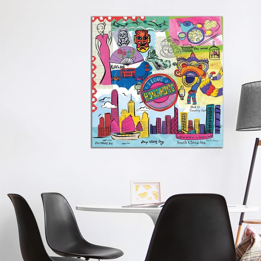 iCanvas "Global Travel XIV" by Farida Zaman Canvas Print