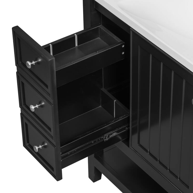 Bathroom Vanity with Sink Combo, One Cabinet and Three Drawers