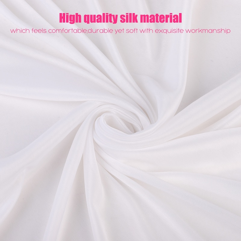 20 x10ft Wedding White Large Backdrop Curtain Smooth Ice Silk Stage Background Curtain