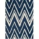 preview thumbnail 100 of 122, SAFAVIEH Handmade Cambridge Tinnie Modern Moroccan Wool Rug 2' x 3' - Navy/Ivory - Rectangle