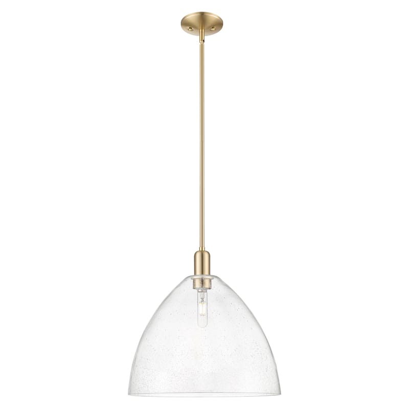 Innovations Lighting Endless Possibilities Arcadia - Bristol - 1 Light 16" Stem Hung Mini Pendant - Champagne Bronze/Seedy