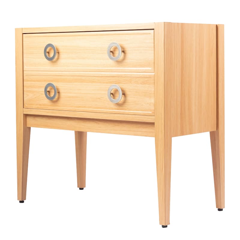 Corbin Classic 1-Drawer Bath Vanity Base Only (Sink Basin Not Included) - Oak - 35.2L x 17.87W x 33.03H