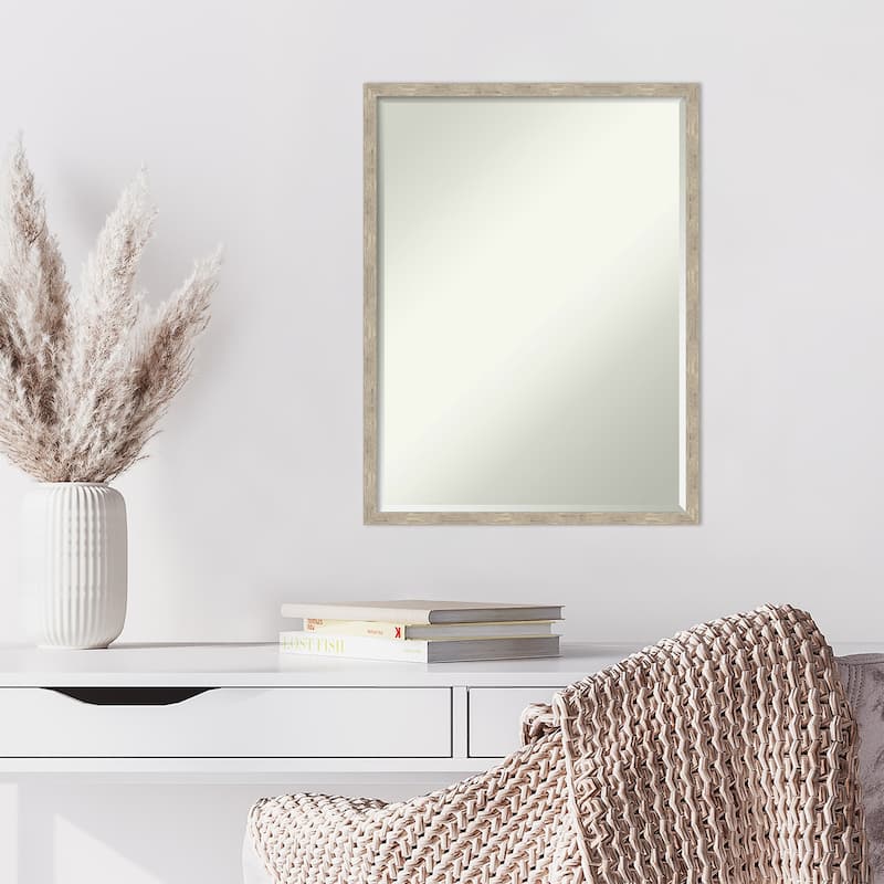 Imprint Half-Inch-Bevel Wood Framed Wall Mirror - Glass Size 18x24