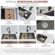 preview thumbnail 28 of 63, Undermount 33" Workstation Single-Bowl Stainless Steel Kitchen Sink